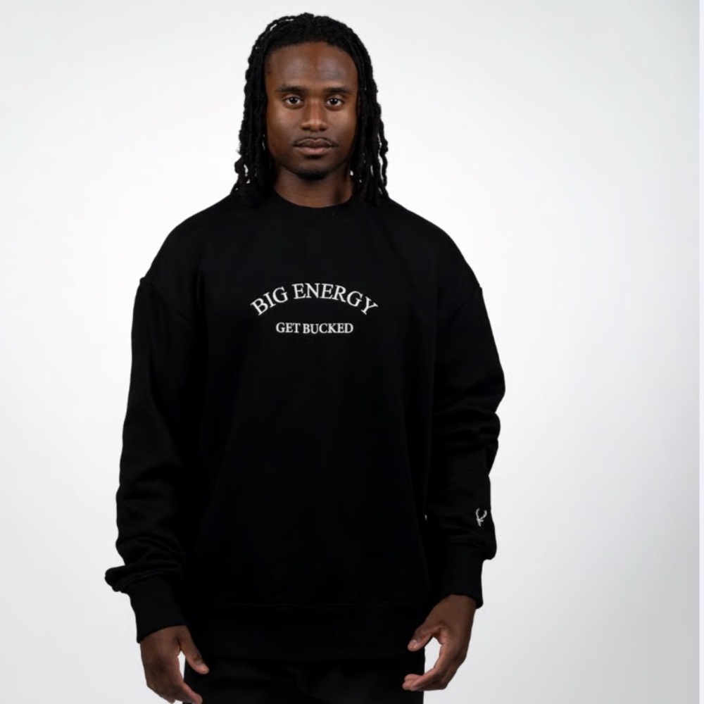 NWOT! Bucked Up Black Big Energy Crewneck ( Size 2XL )